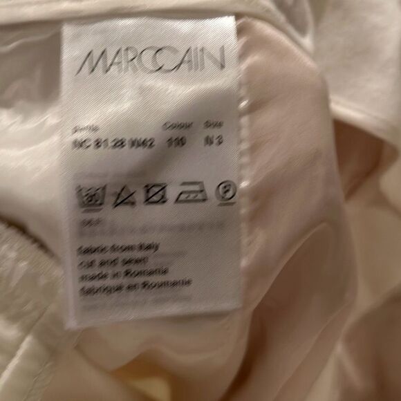 Marc Cain Collection Women's Size N3 Straight Leg Trouser Pants Classic White - Picture 8 of 9